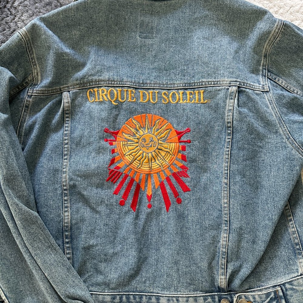 Cirque Du Soleil Embroidered Denim Jacket, Vintage